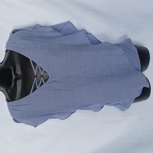 Apt. 9 Tops - ❄️NWT Apt. 9 Cloud Blue Popover Blouse Size XSMALL